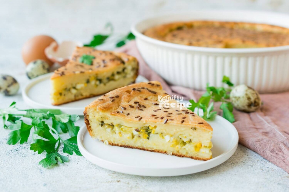 Egg and Spring Onion Pie
