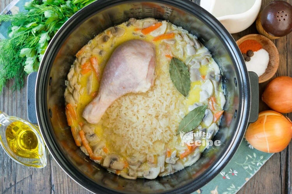 Easy Mushroom Rice Soup