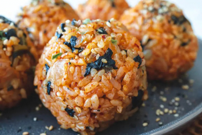Kimchi Rice Balls Recipe