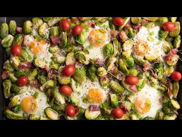 Oven Baked Eggs With Brussel Sprouts