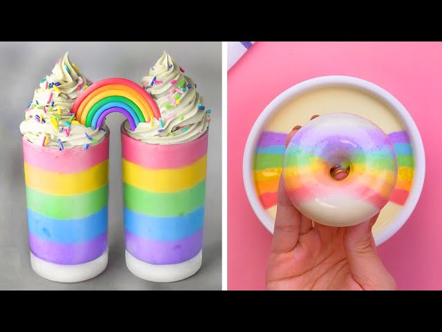 Tasty Rainbow Cake Decorating Ideas