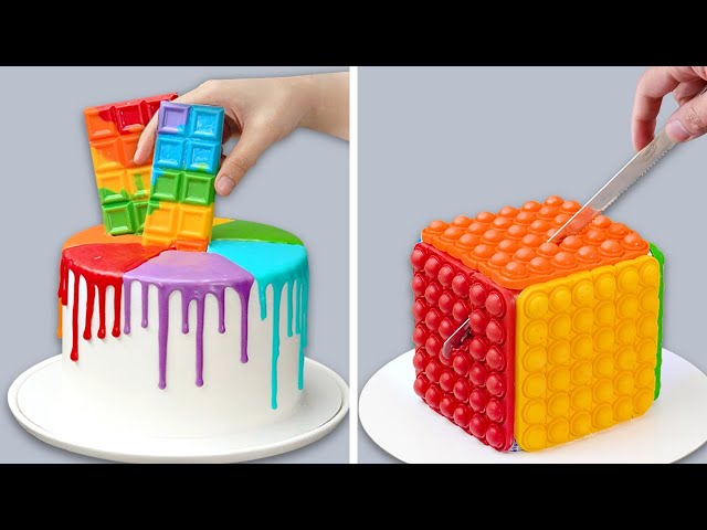 Oddly Satisfying Rainbow Cake Decorating Ideas Perfect Colorful Birthday Cake Recipe