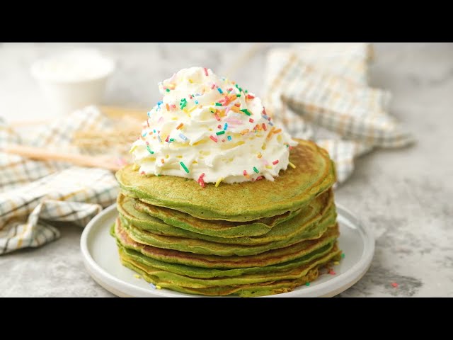 Green Pancakes for St. Patricks Day