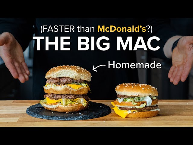 Can I make McDonald's Big Mac FASTER than ordering one?
