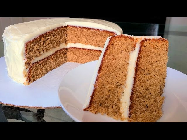 Spice Cake with cream cheese frosting