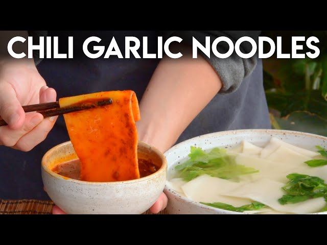 Garlic Dipping Sauce Noodles
