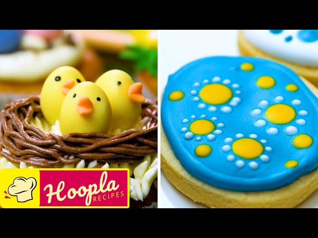 Carrot Dessert and Easter Egg Cookies
