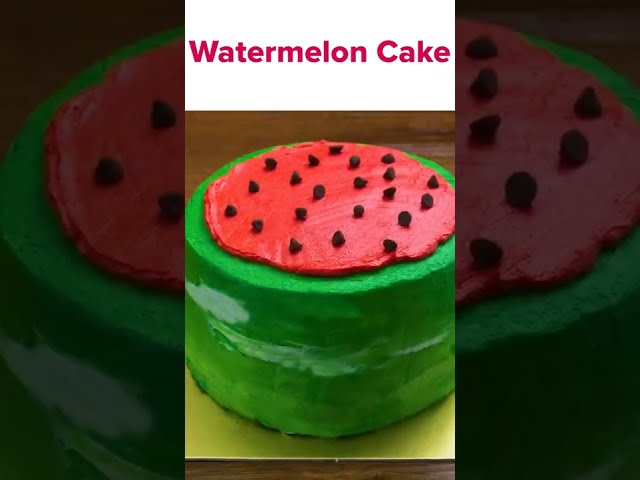 Watermelon Birthday Cake Decorating Idea