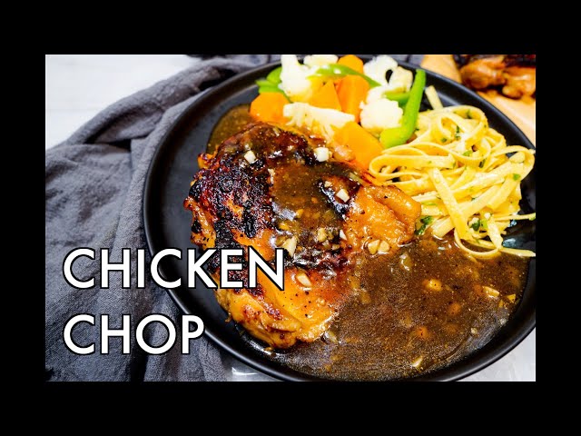 Chicken Chop with the Black Pepper Sauce