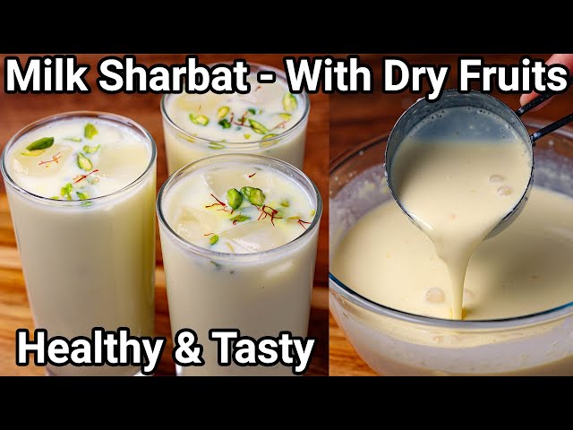 MilkShake Sharbat with Dry Fruit Mix