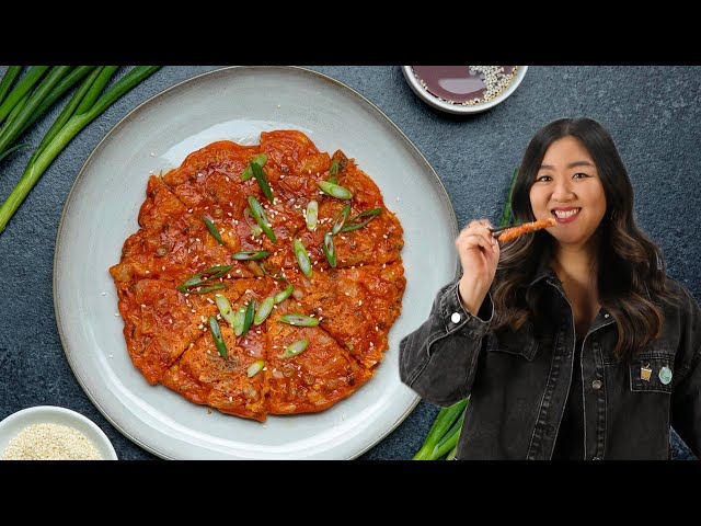 Kimchi Pancake in 15 Minutes