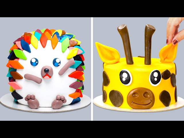 Animals Cake - A Cute Safari Themed Cake Tutorial | Decorated Treats
