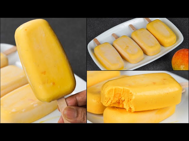 Popsicles with mango