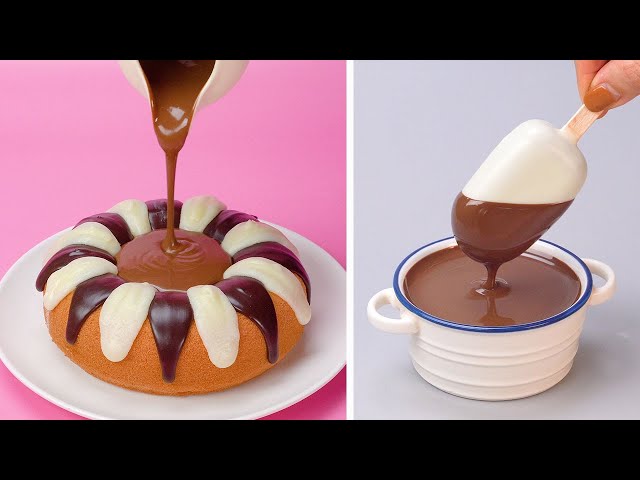 Homemade Chocolate Cake With Milk Cream