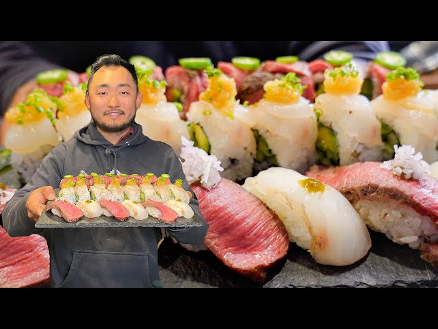 Sushi with Perfectly Grilled Steak