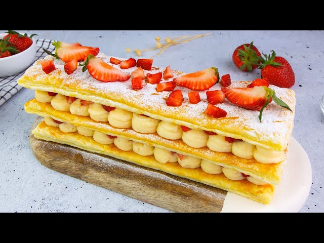 Strawberry millefeuille