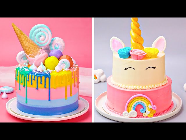 Rainbow Cake Decorating