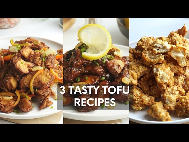 Salt and Pepper Tofu, Lemon Garlic Tofu, Tofu Fried Chicken