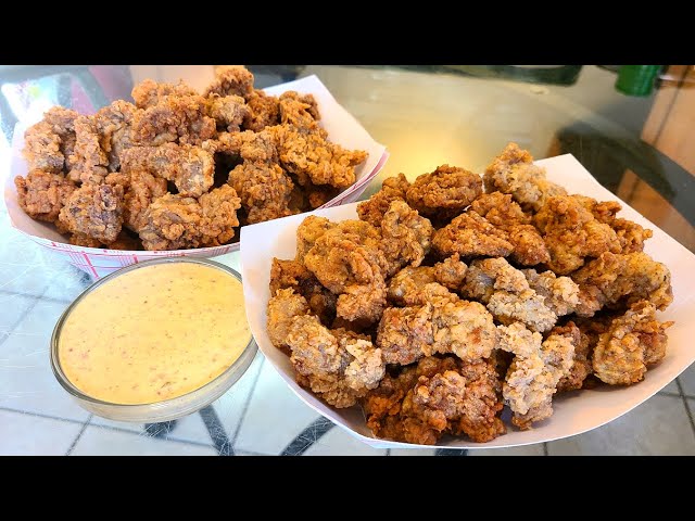 Louisiana Fried Chicken Gizzards with homemade dipping sauce