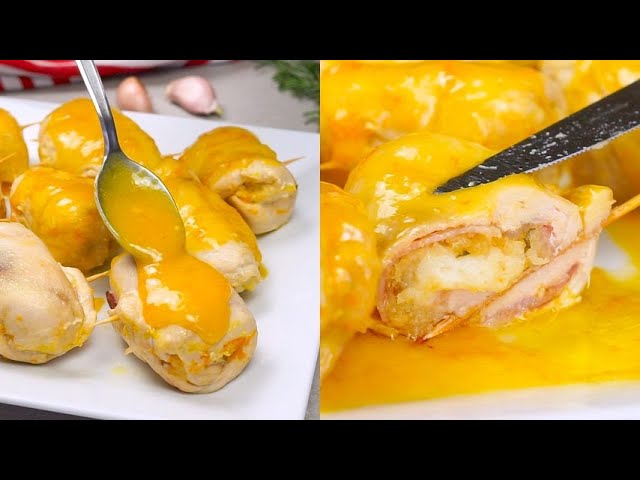 Chicken rolls with orange