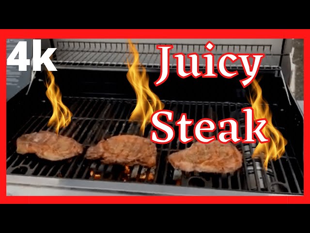 Juicy Steak on the grill
