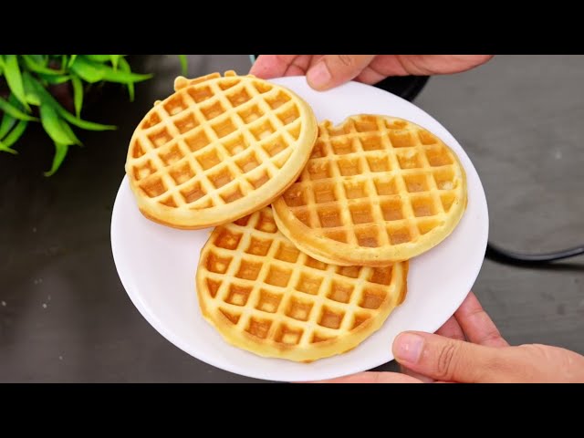 Eggless Waffle in 5 min
