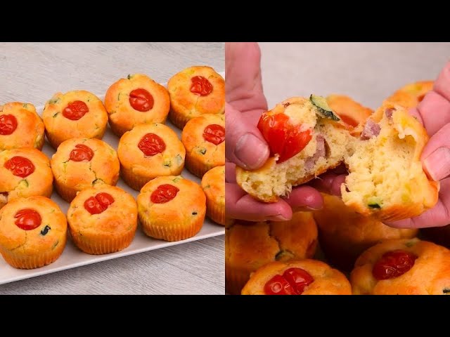 Cherry tomato muffins