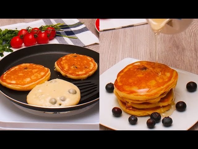 Blueberry pancakes