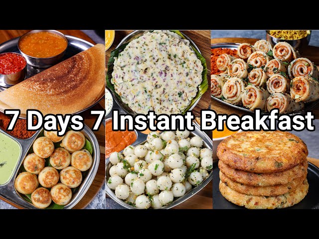 7 Instant & Healthy Breakfast Recipes in 10 Mins