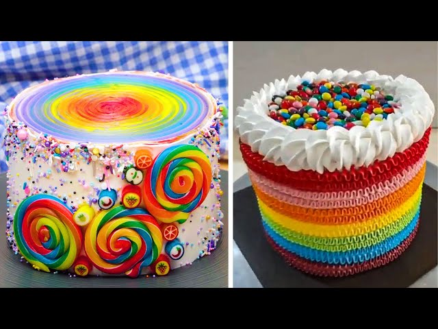 Beautiful Rainbow Cake Decorating Ideas Compilation