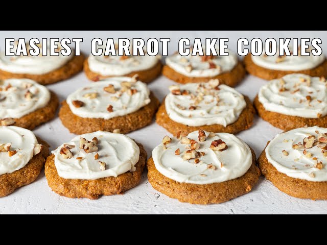 Carrot Cake Cookies With Frosting