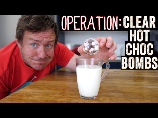 DIY Clear Hot Chocolate Bombs