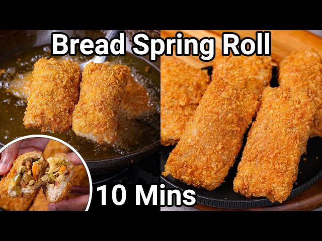 Instant Bread Spring Roll in 10 Mins