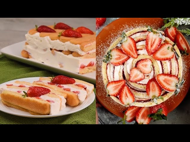 Strawberry desserts