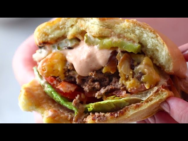 Smash Burgers with House Sauce