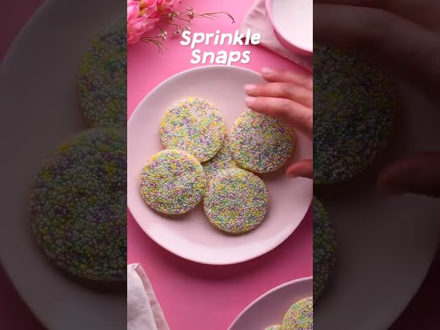 Sprinkle Snap Cookies