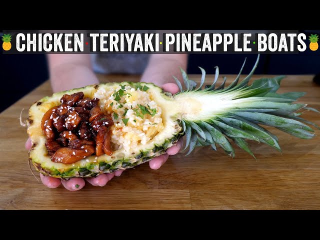 Chicken Teriyaki Pineapple Boats