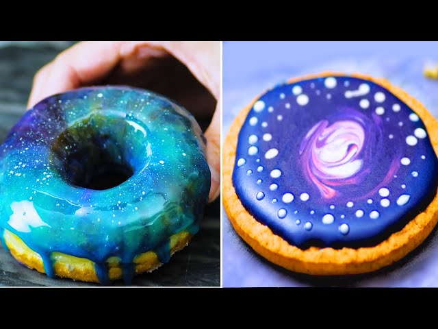 DIY Galaxy Glaze Dessert Ideas