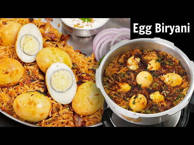 Egg Biryani In Pressure Cooker