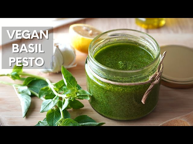 Vegan Fresh Basil Pesto