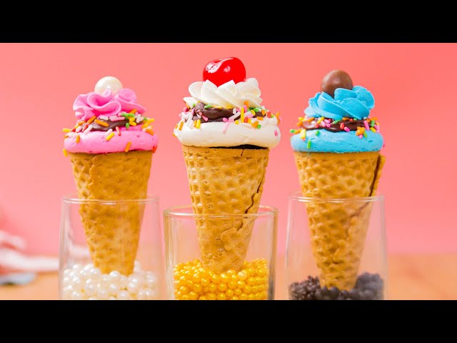 Colorful Ice Cream Desserts