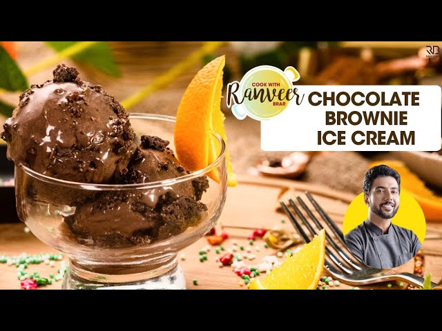 Chocolate Ice cream with Brownie