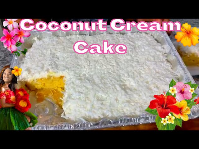 Delicious Coconut Cream Cake