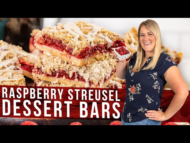 Raspberry Streusel Dessert Bars