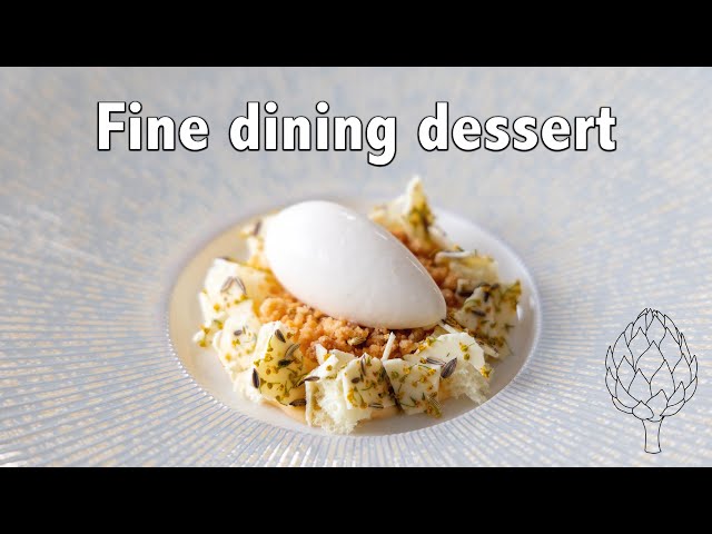 White chocolate & fennel dessert
