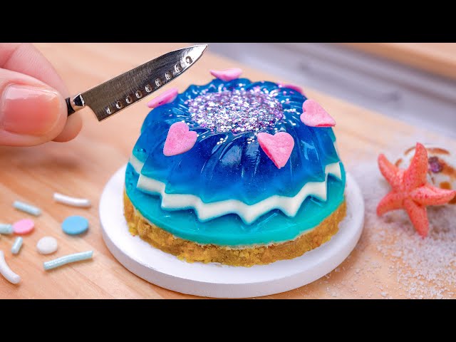 Miniature OCEAN Jello Cake Decorating