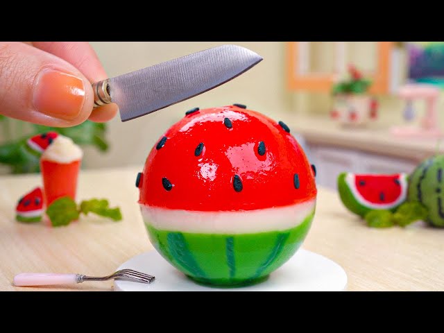 Miniature Watermelon Jelly Decorating