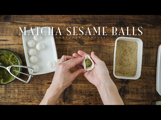 Matcha Sesame Balls