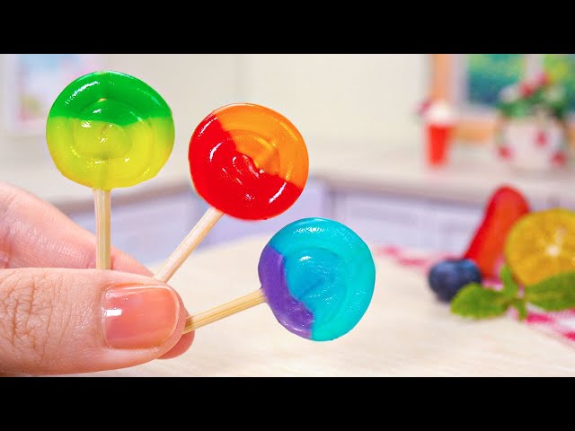  Miniature Fruit Lollipop