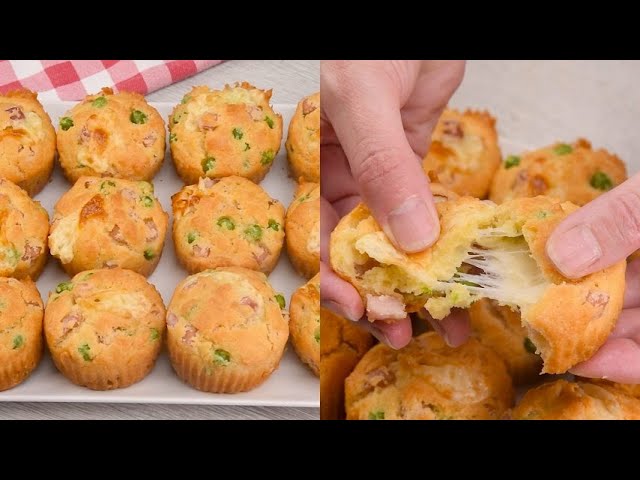 Muffin with peas